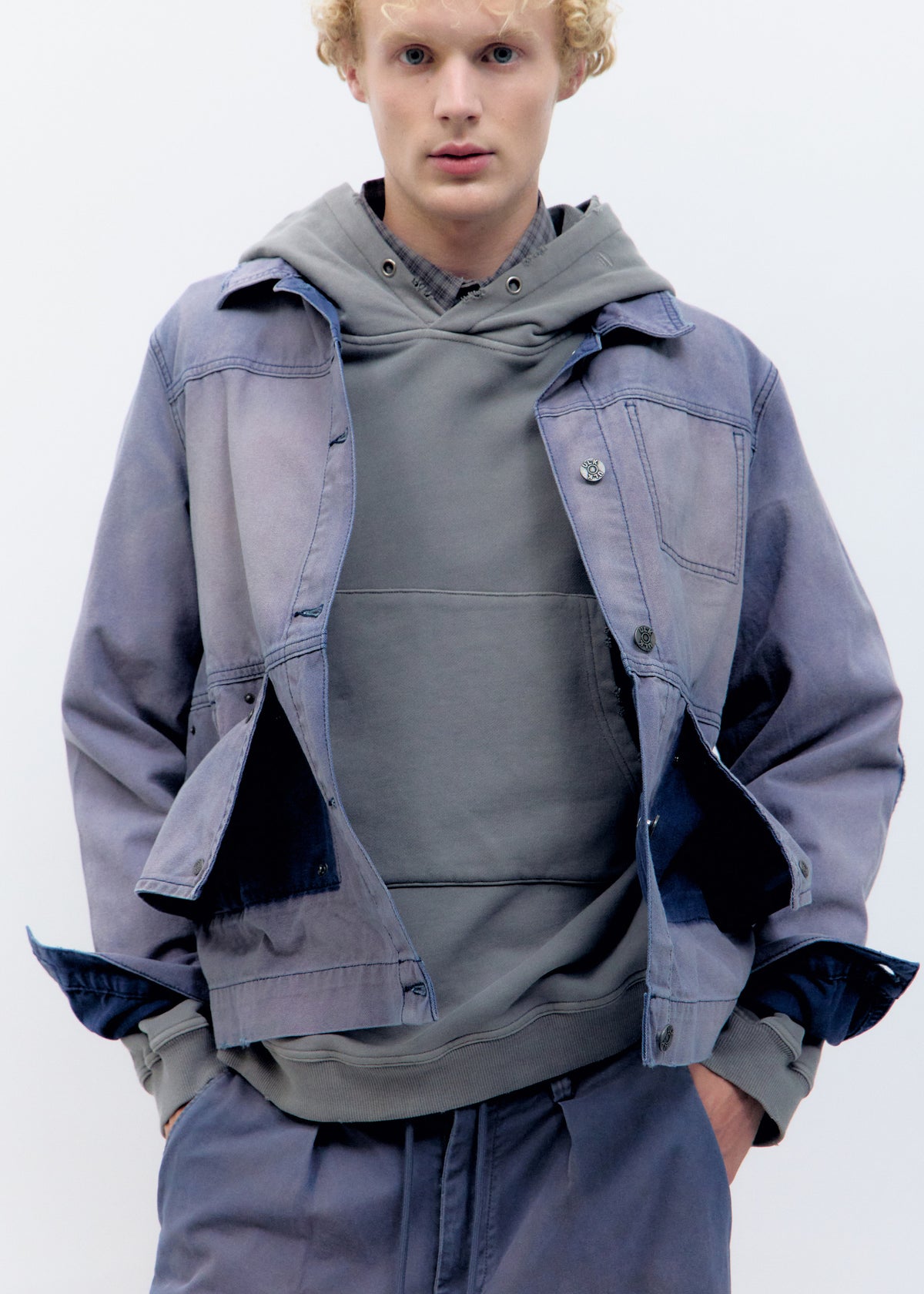 Washed Violet Jacket - Raze Blue