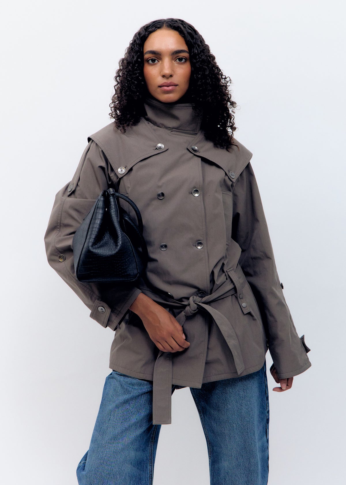 Chaqueta Trench Con Cuello Desmontable - Welli