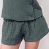 Short verde fluido con cintura elástica - Koa