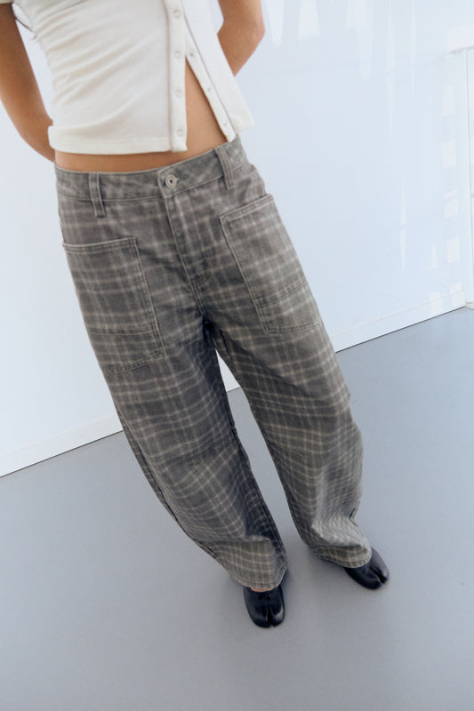 Jeans balloon tartán - Nahla
