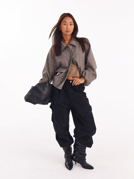 Pantalones cargo negro - Skylar