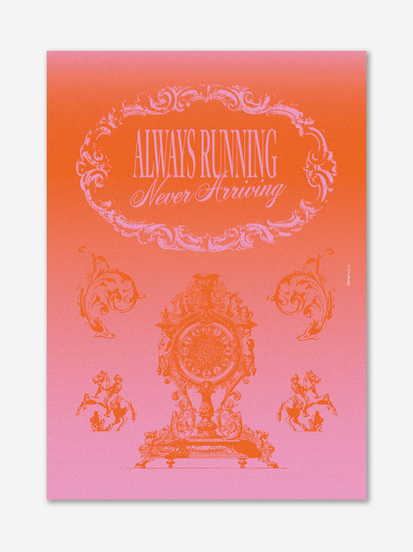 Running Poster - Dime Fresca x ULK Workshop