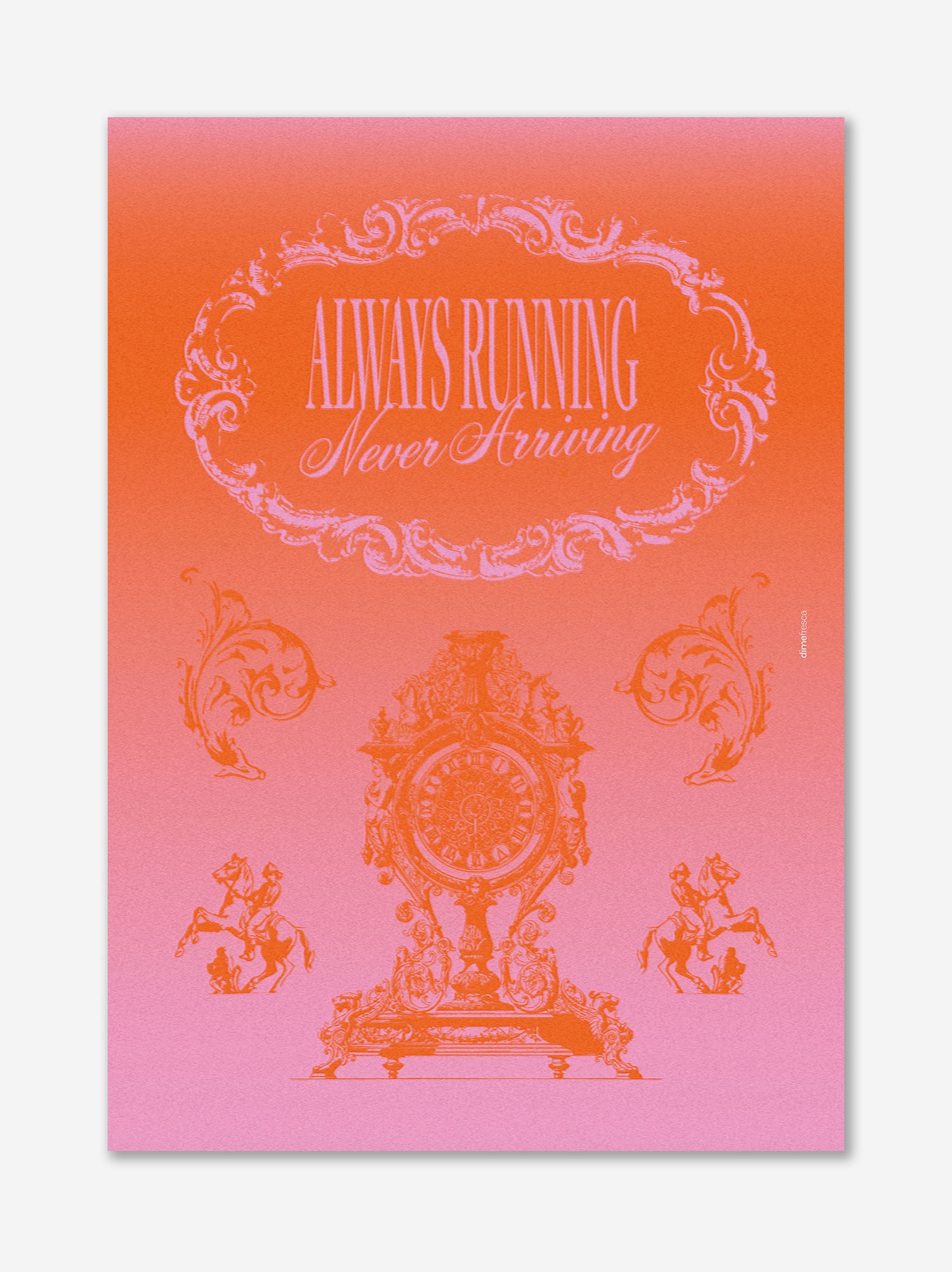 Póster Running - Dime Fresca x ULK Workshop