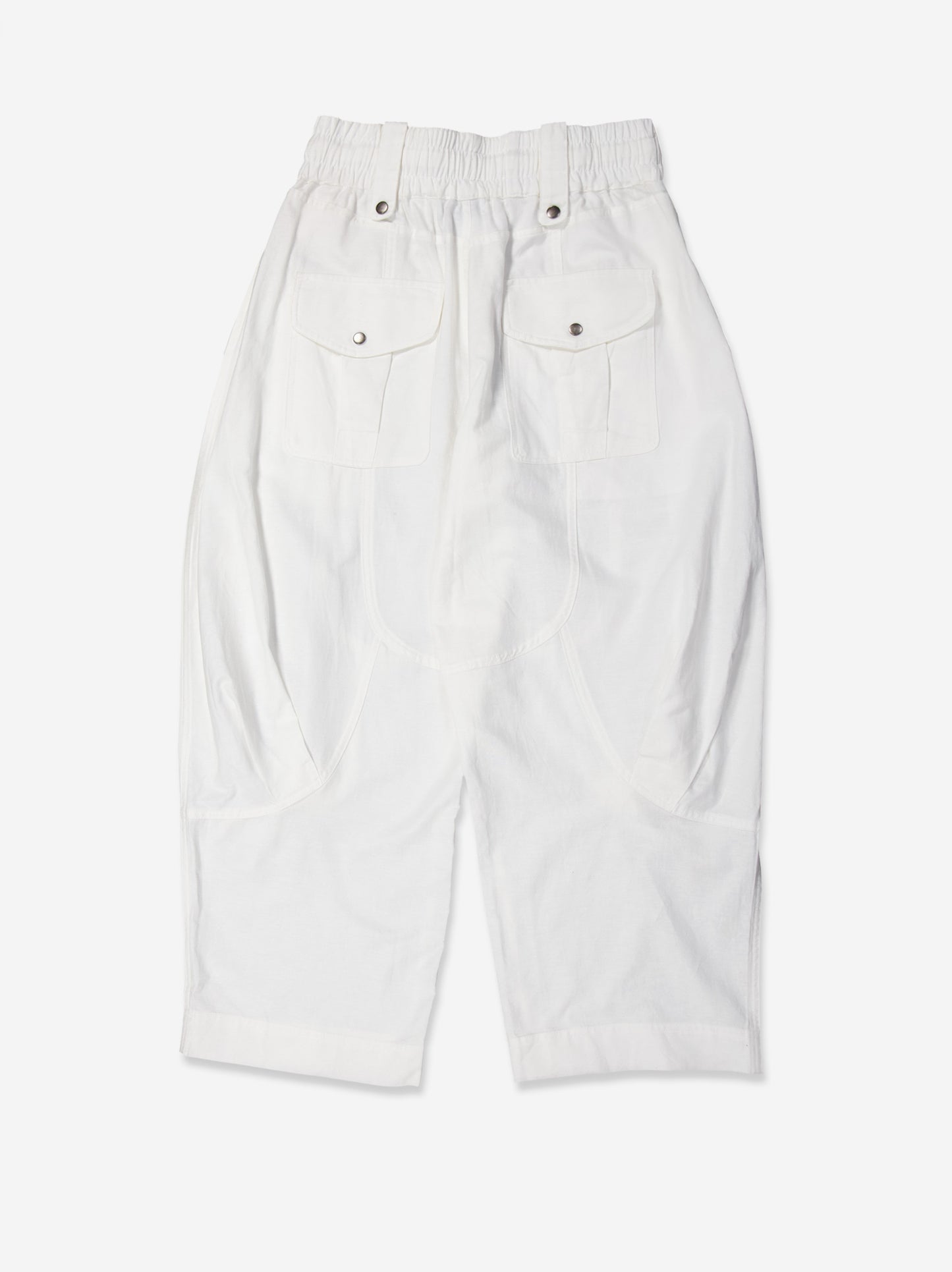 Pantalón Cargo De Lino Blanco - Nuca