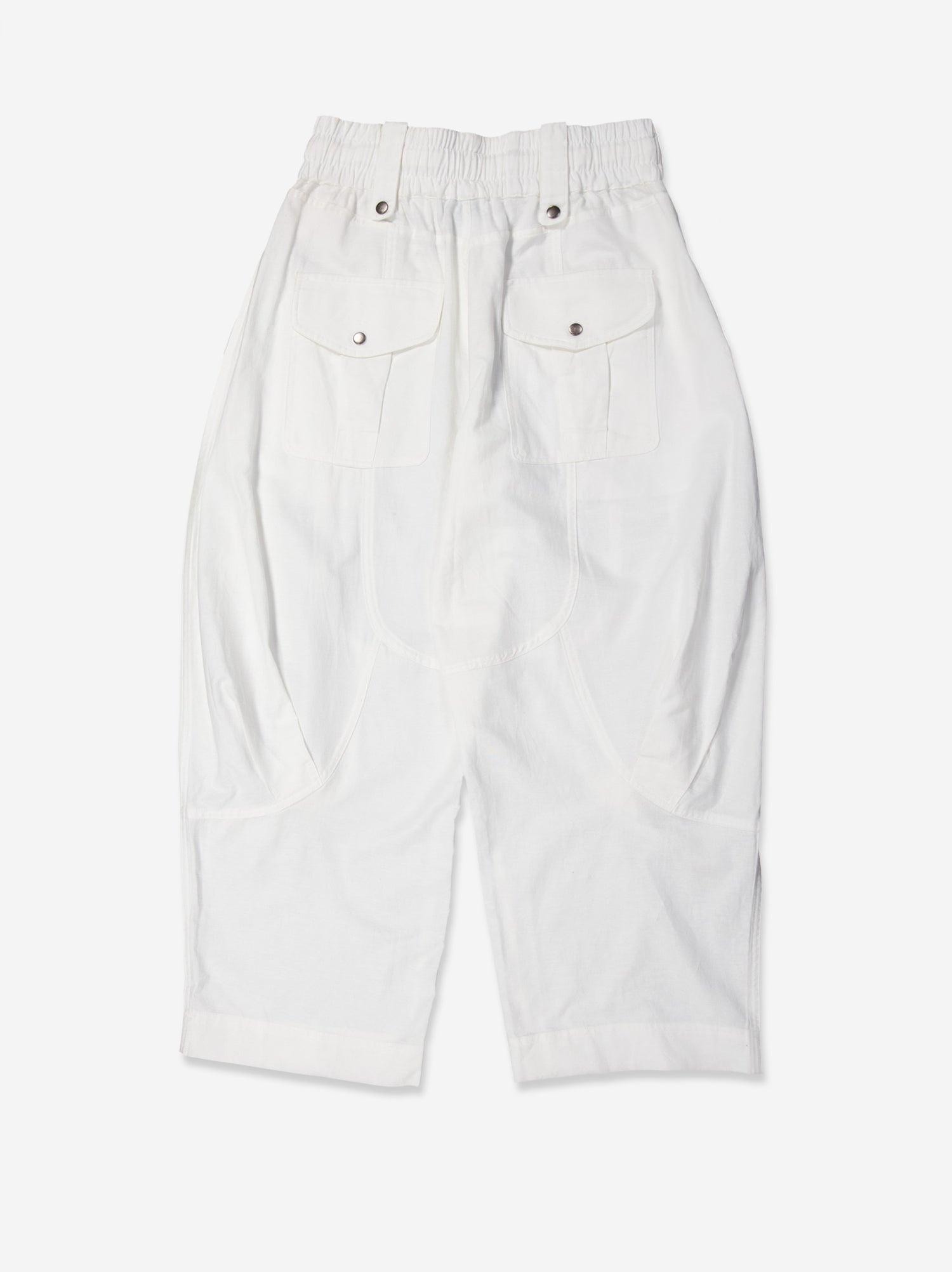 Pantalón Cargo De Lino Blanco - Nuca