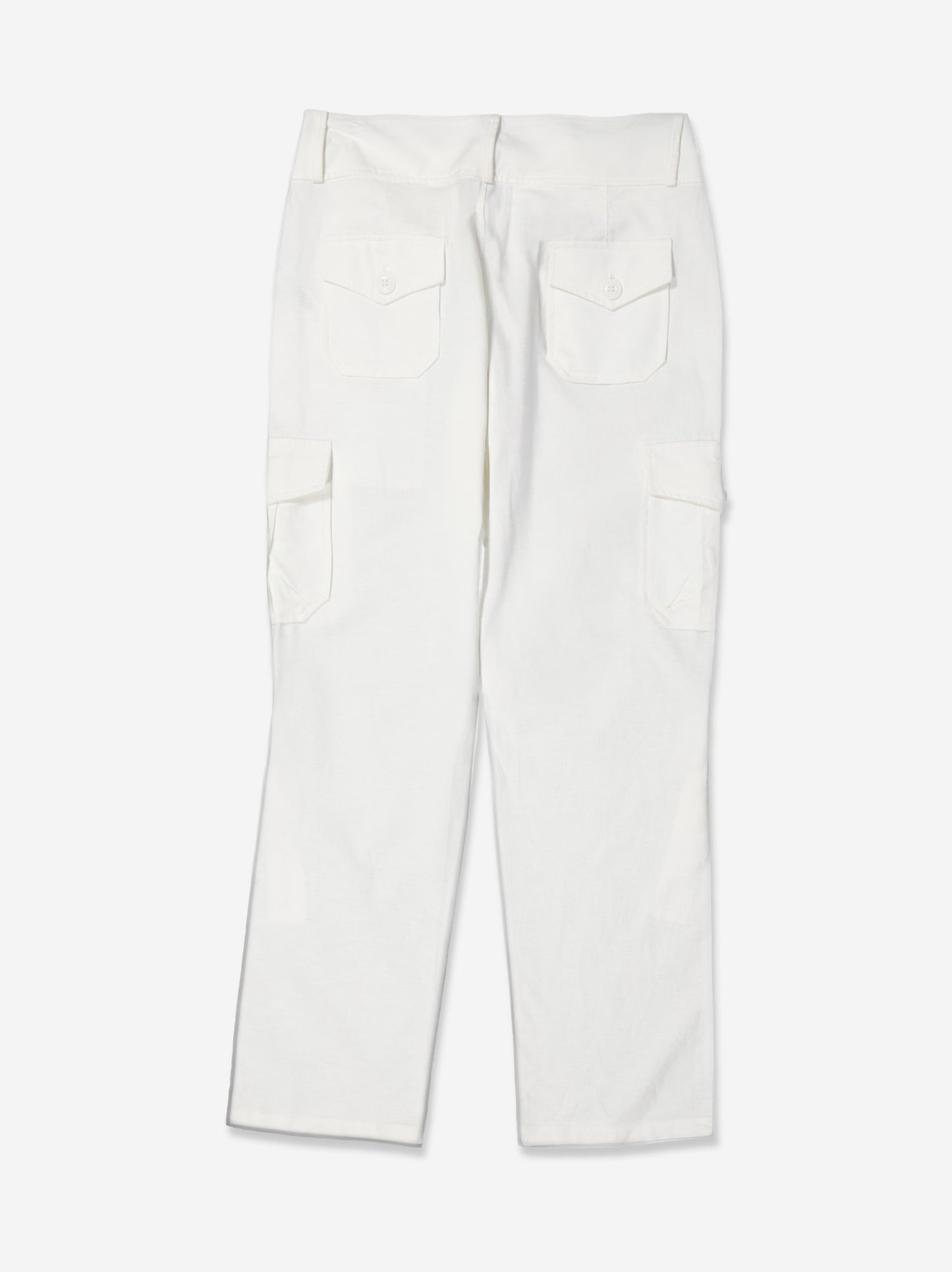 Pantalón Cargo Recto Blanco - Crack