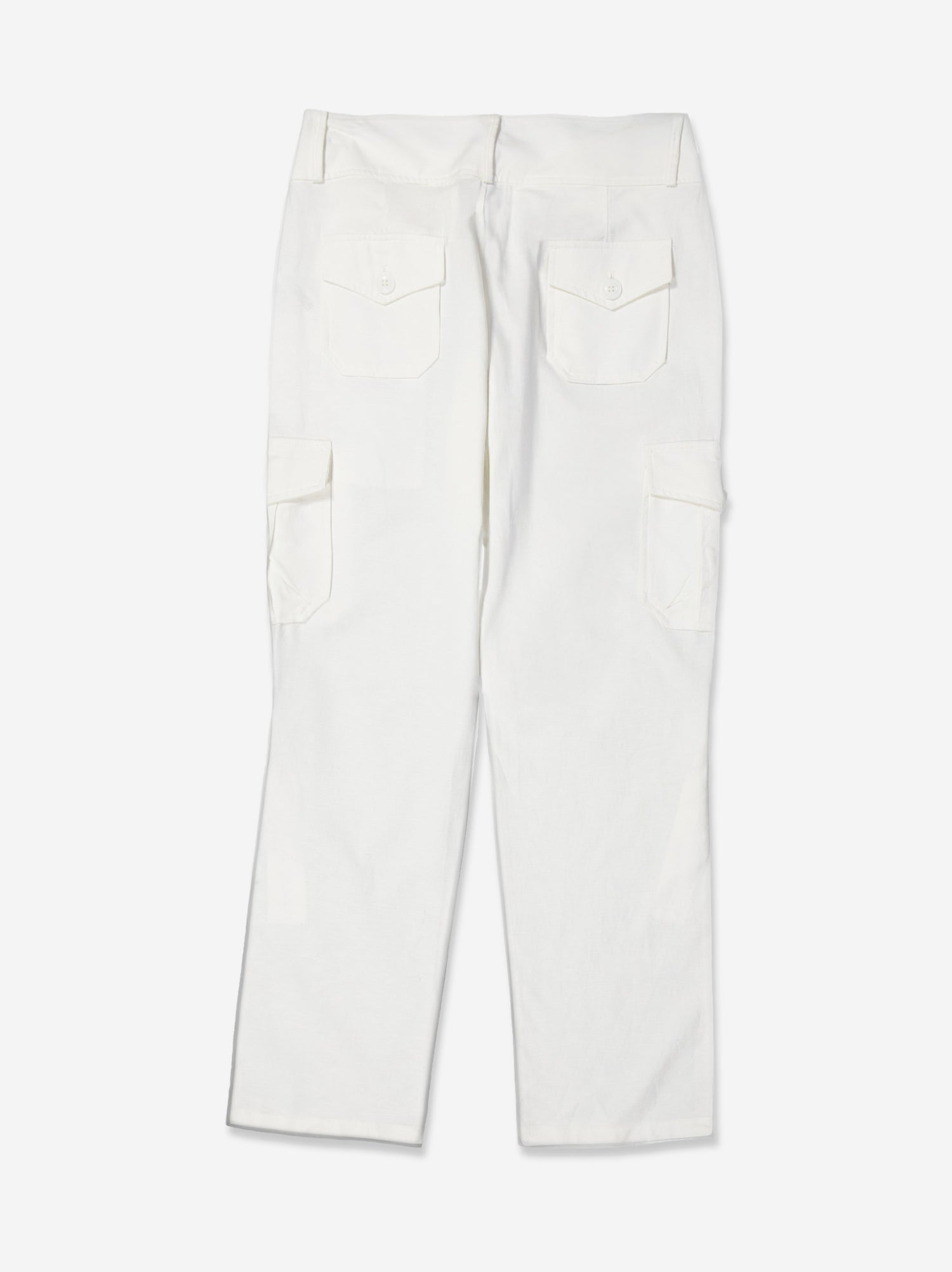 Pantalón Cargo Recto Blanco - Crack