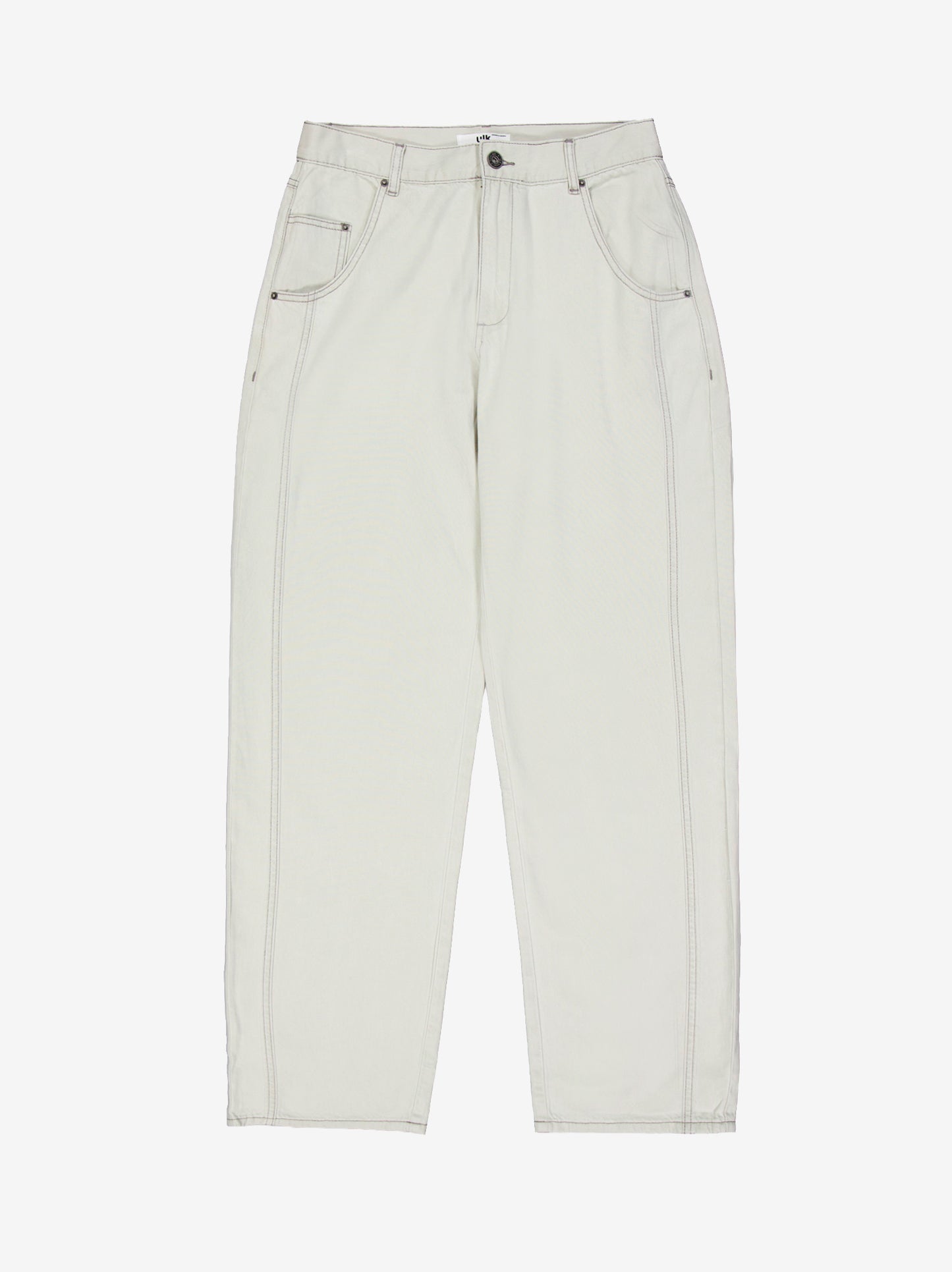 Pantalón denim crudo recto con costuras vistas Lagoon