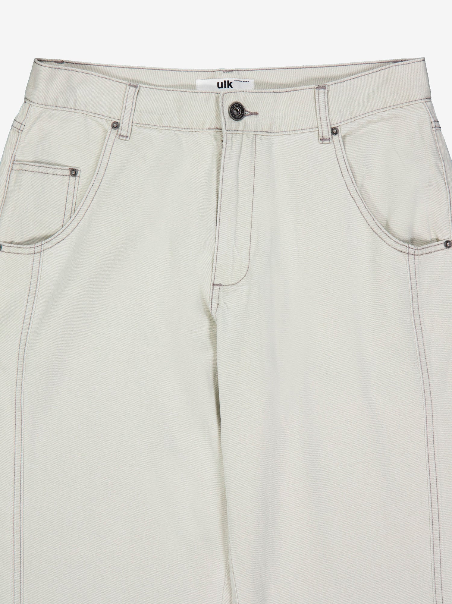 Pantalón denim crudo recto con costuras vistas Lagoon