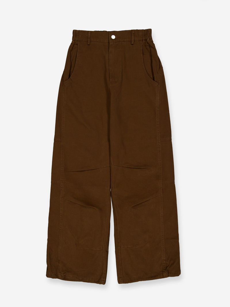 Pantalones baggy rectos - Mocha