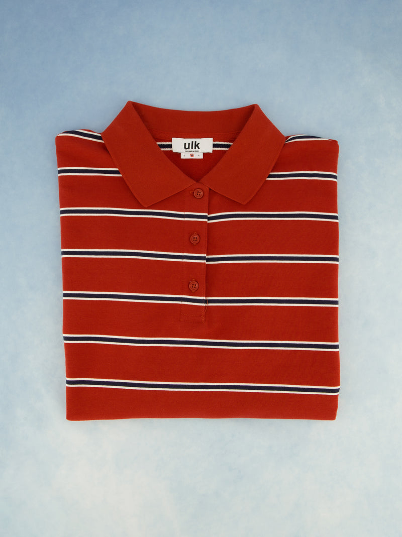 Camiseta rayas cuello polo - ULK Sakura
