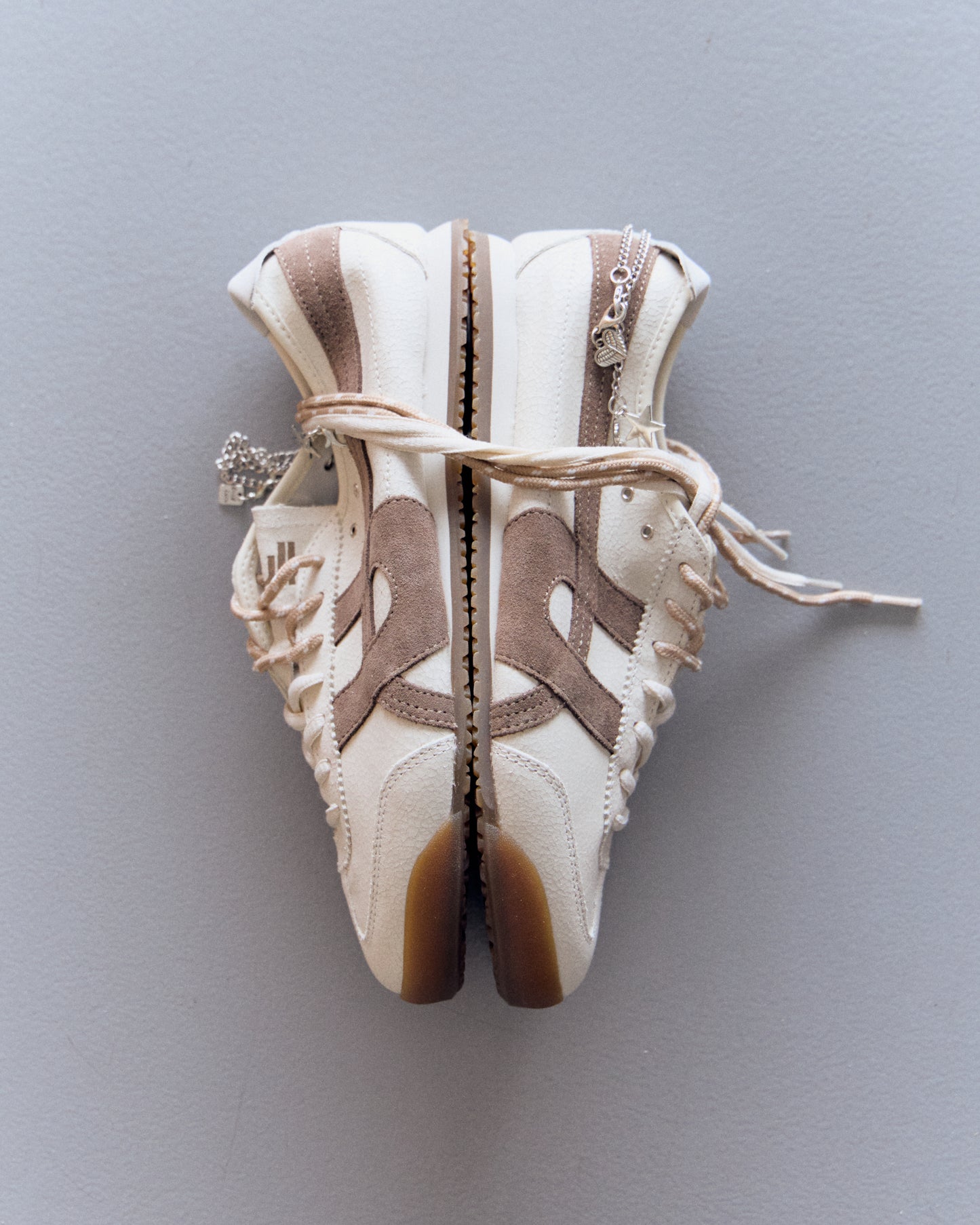 Zapatillas blancas de piel efecto craquelado - Onix