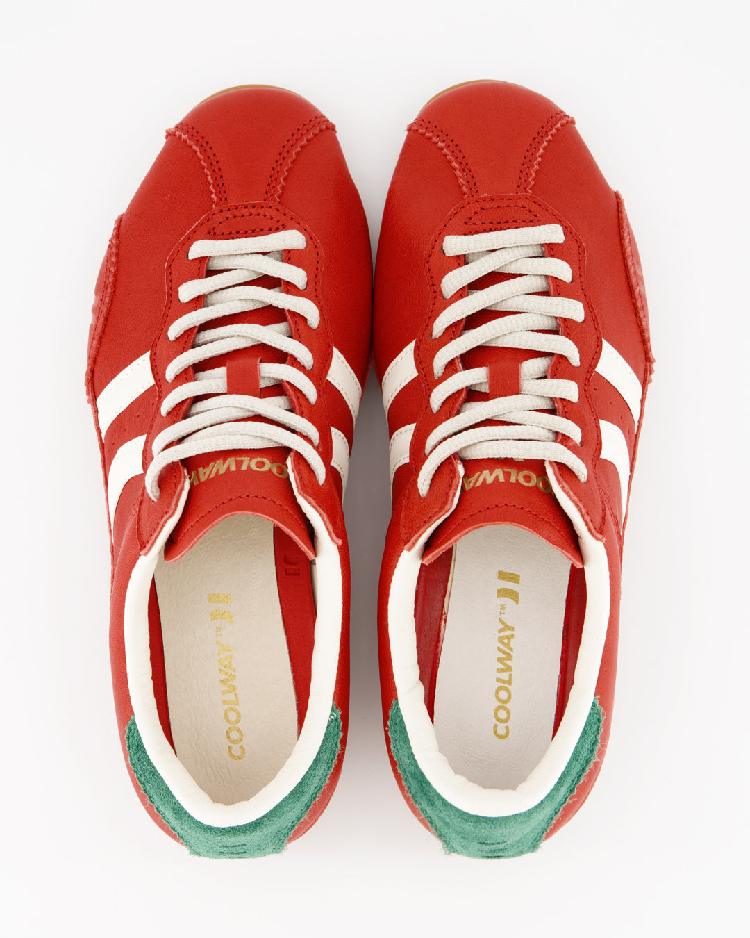 Coolway Step Red - Zapatillas deportivas de piel