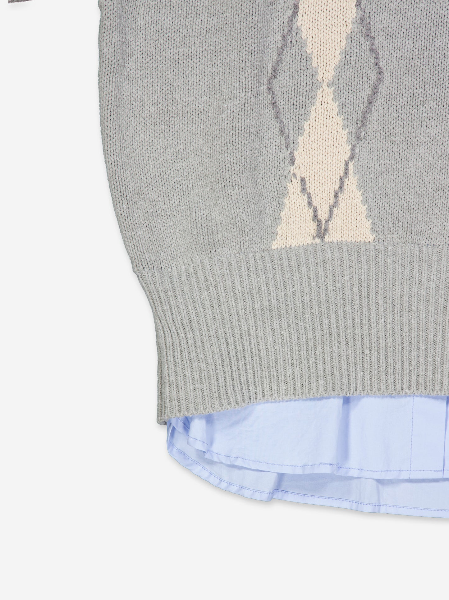 Knitted sweater with shirt - ULK Vera