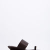 Chocolate low wedge toe post sandal - Tella