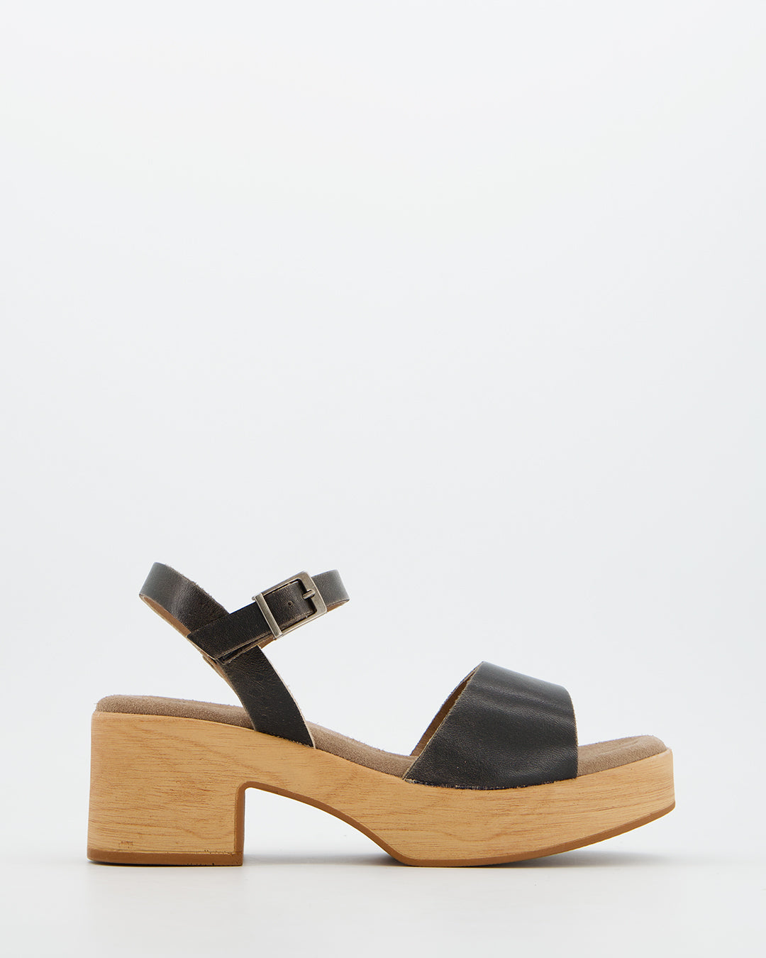 Sandalia De Piel Con Plataforma - Karen