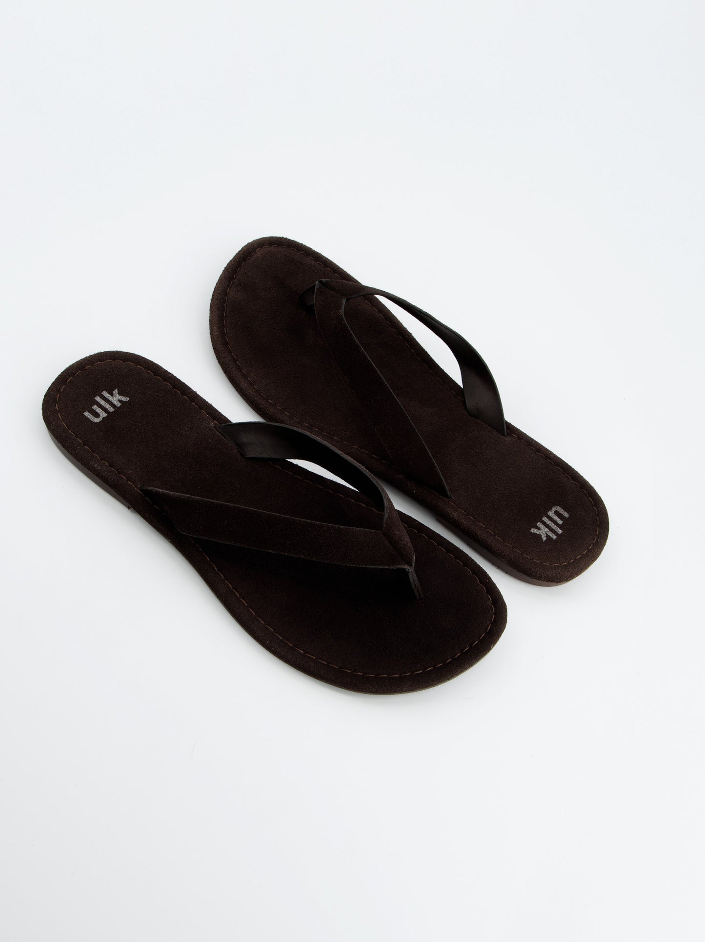 Sandalias De Serraje Marrón - Saturno