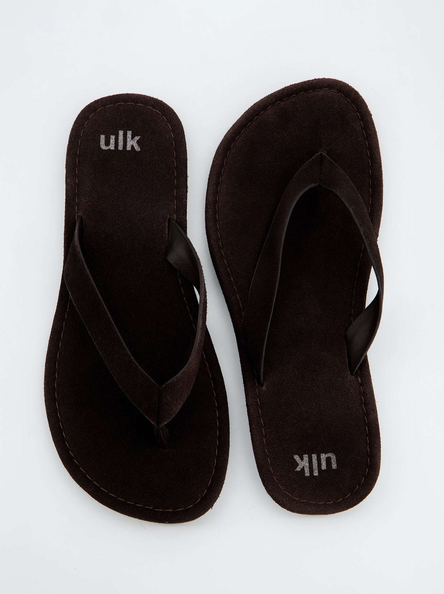 Sandalias De Serraje Marrón - Saturno