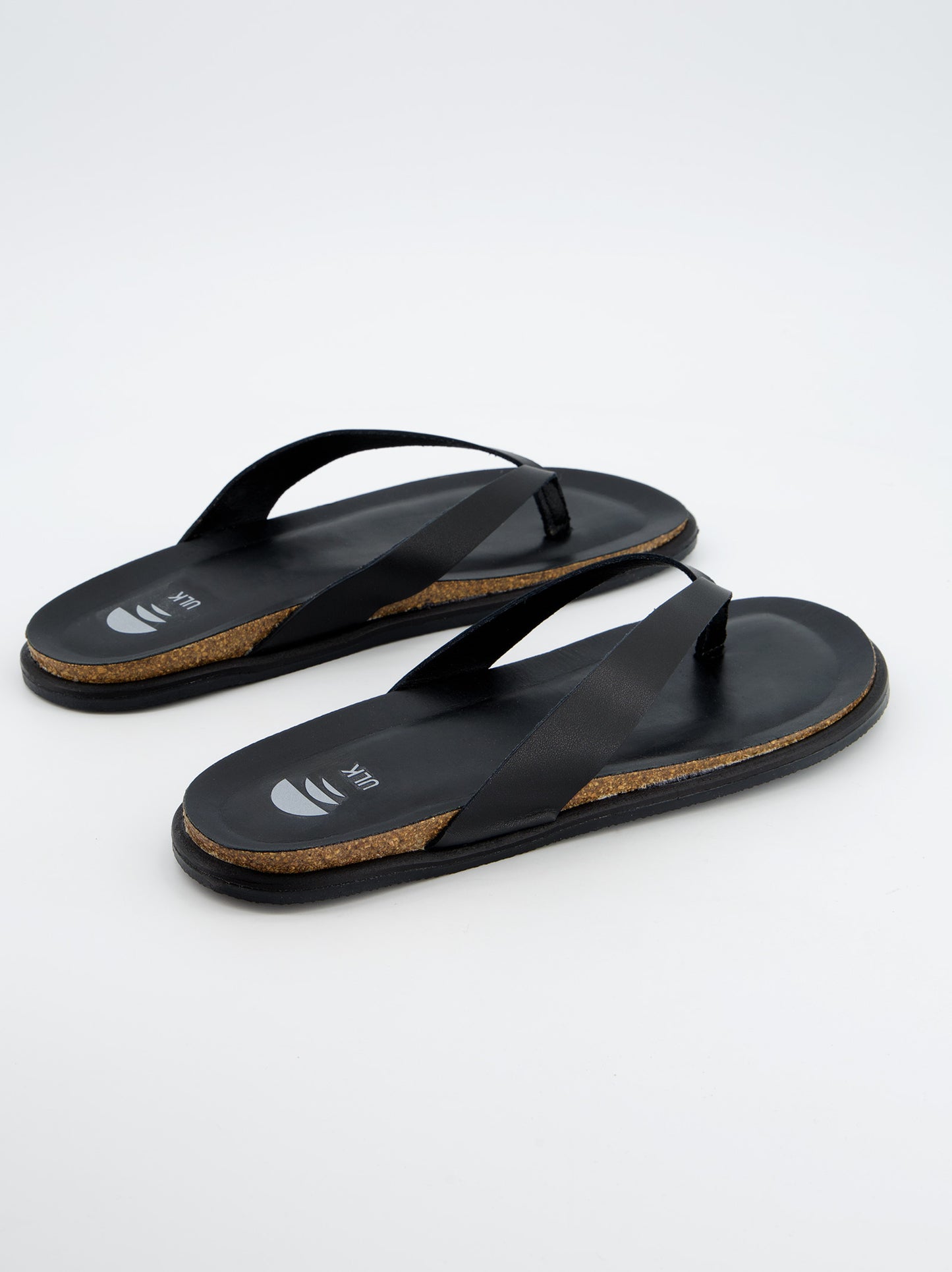 Sandalia Negra De Piel - Saim