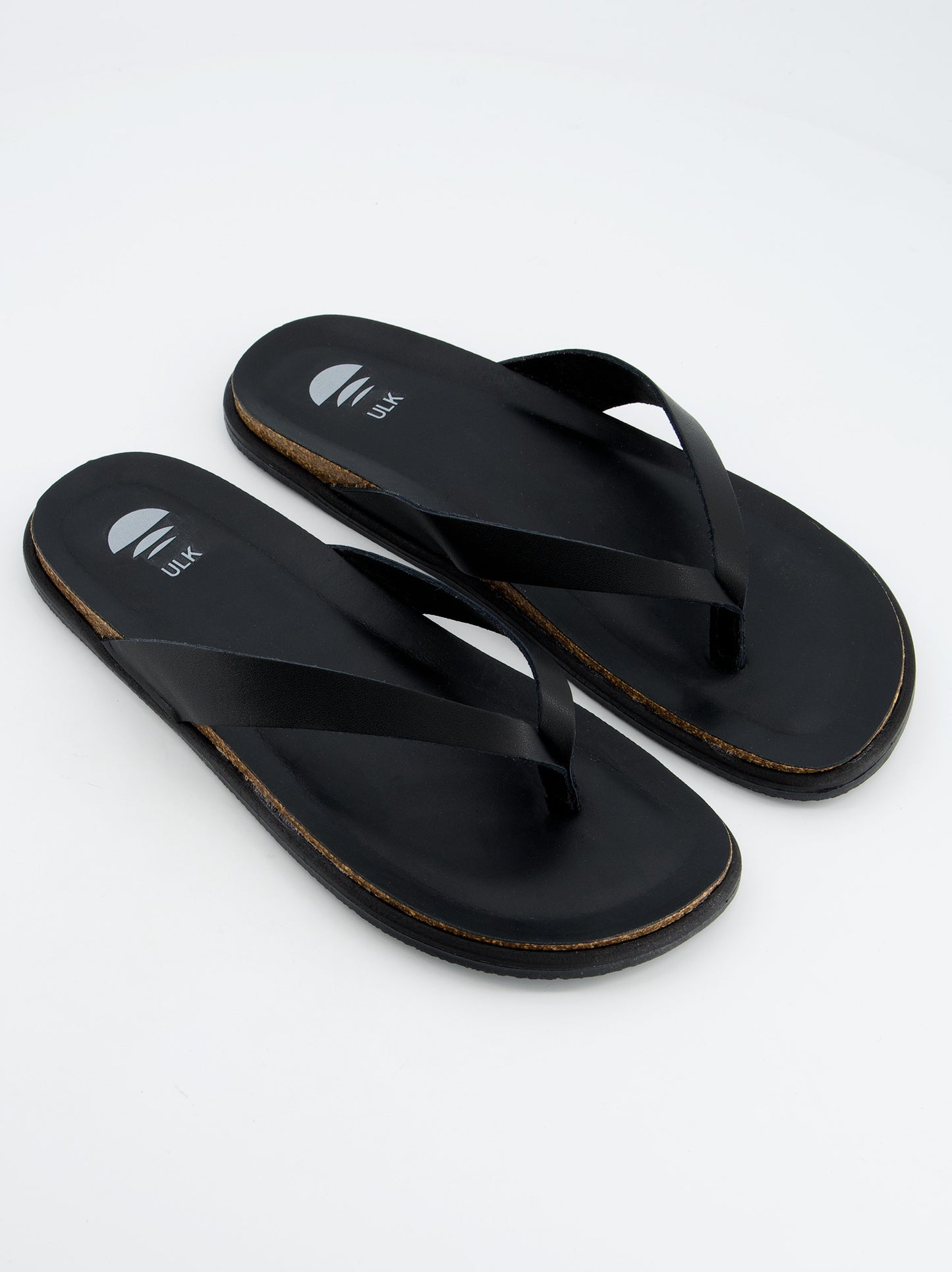 Sandalia Negra De Piel - Saim