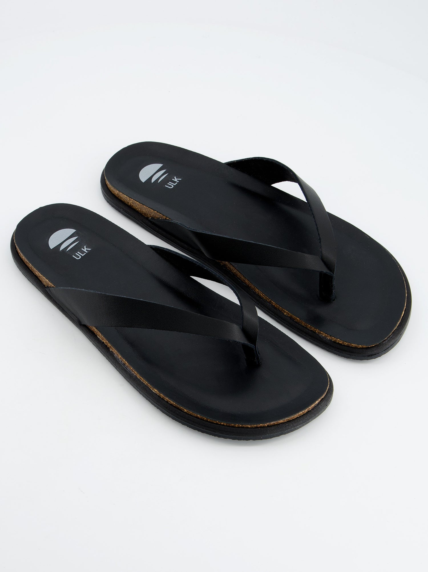 Sandalia Negra De Piel - Saim