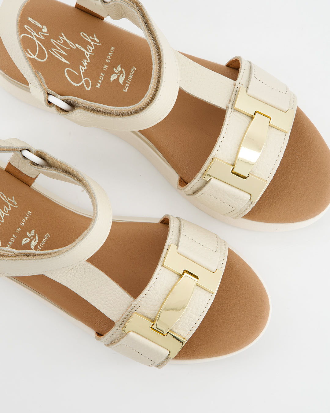 Sandalia de Plataforma Beige - Dump