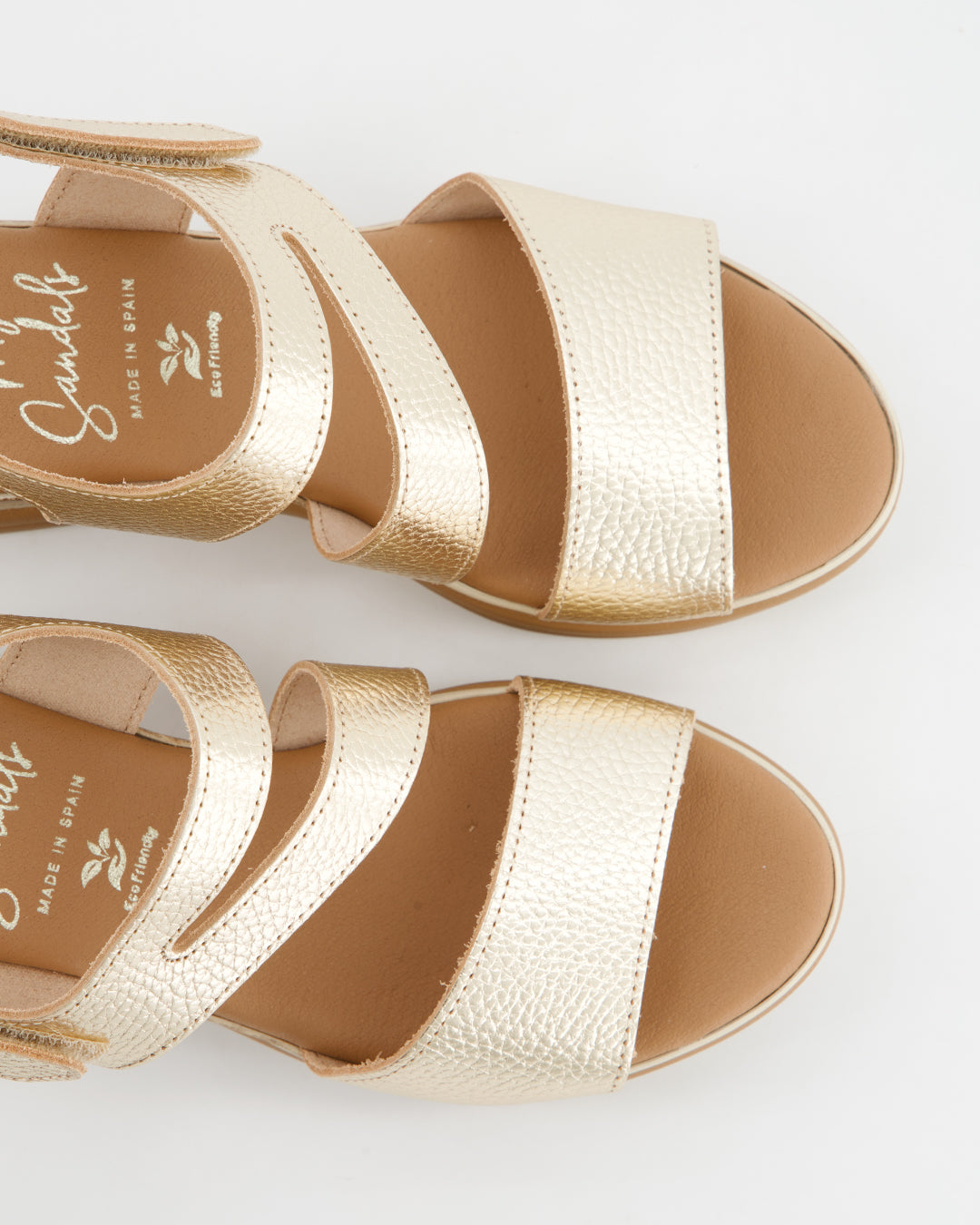Sandalias Doradas con Plataforma - In