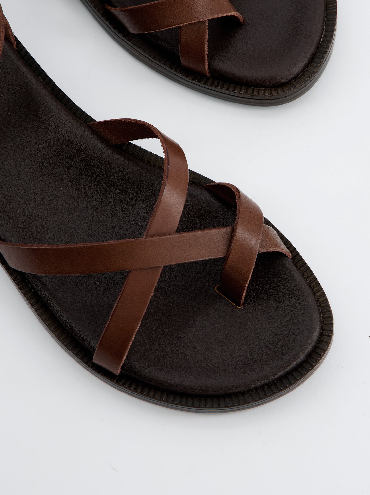 Sandalias Plana Marrón - Porronet