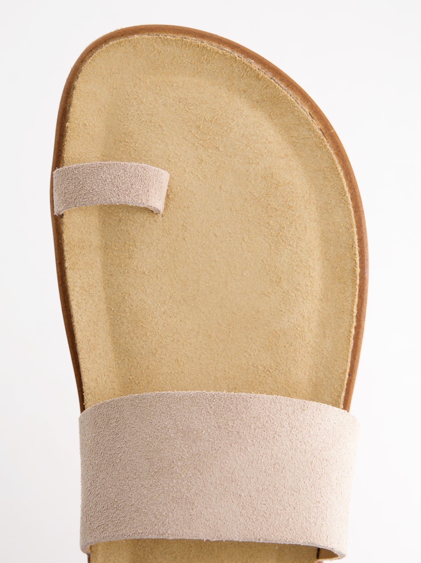 Sandalias Planas De Serraje Beige - Katao