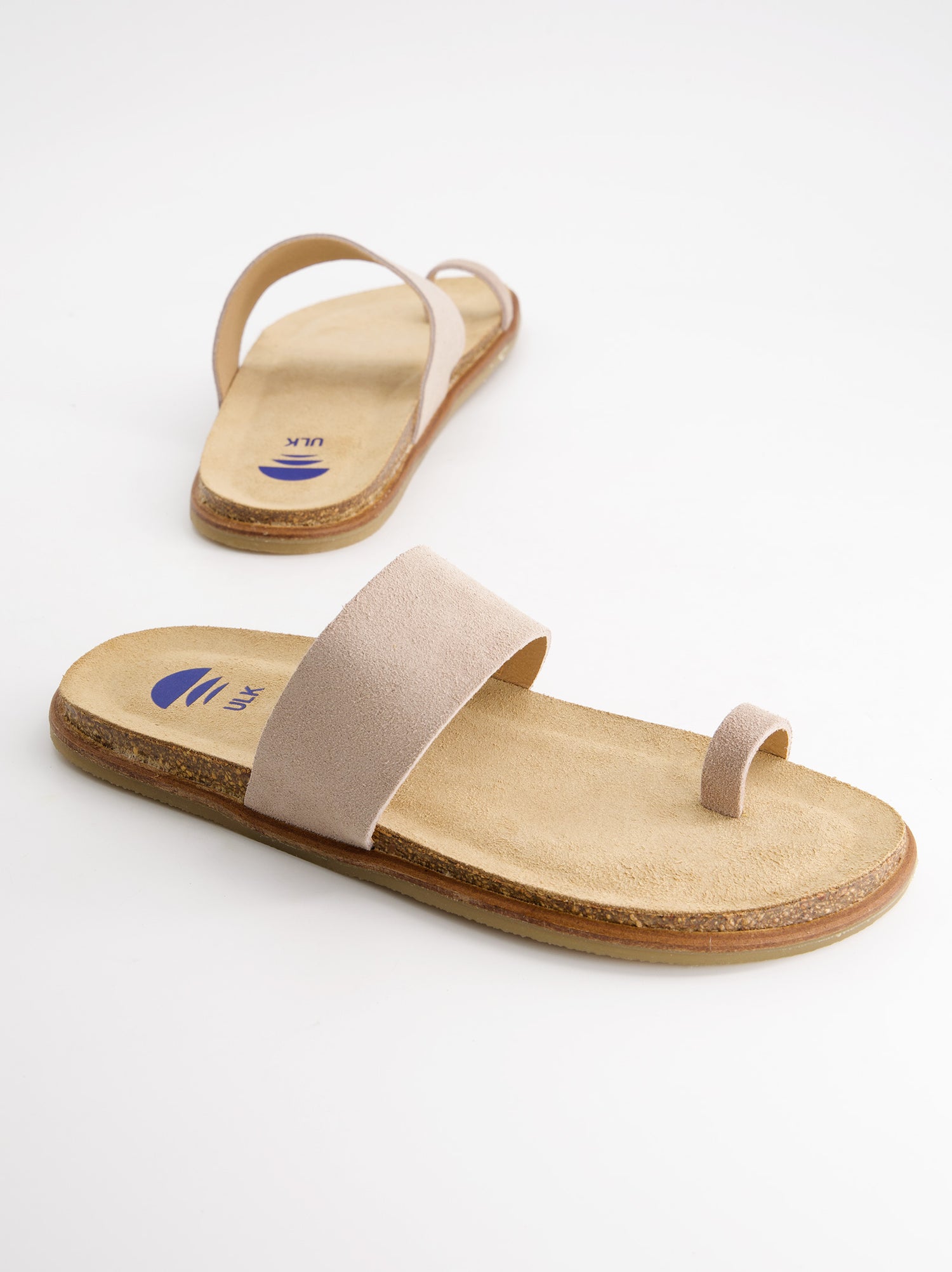 Sandalias Planas De Serraje Beige - Katao