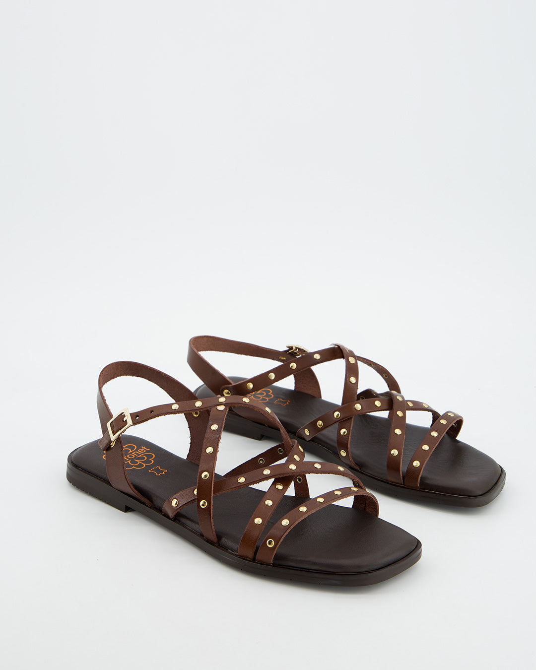 Sandalias Tiras Cruzadas Marrones - Porronet