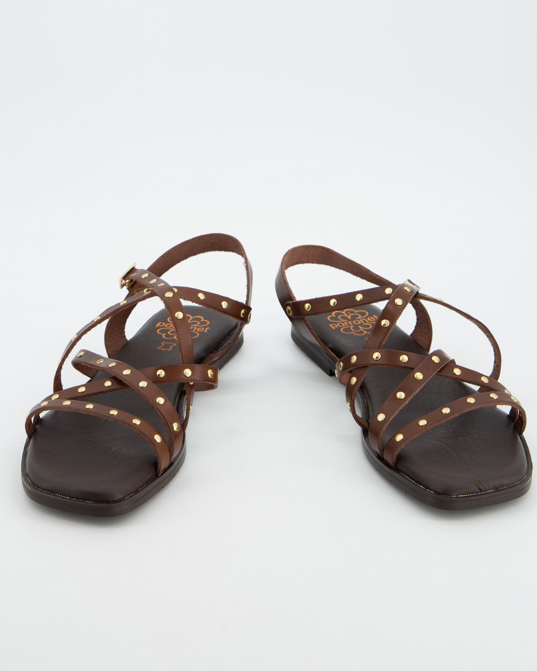 Sandalias Tiras Cruzadas Marrones - Porronet