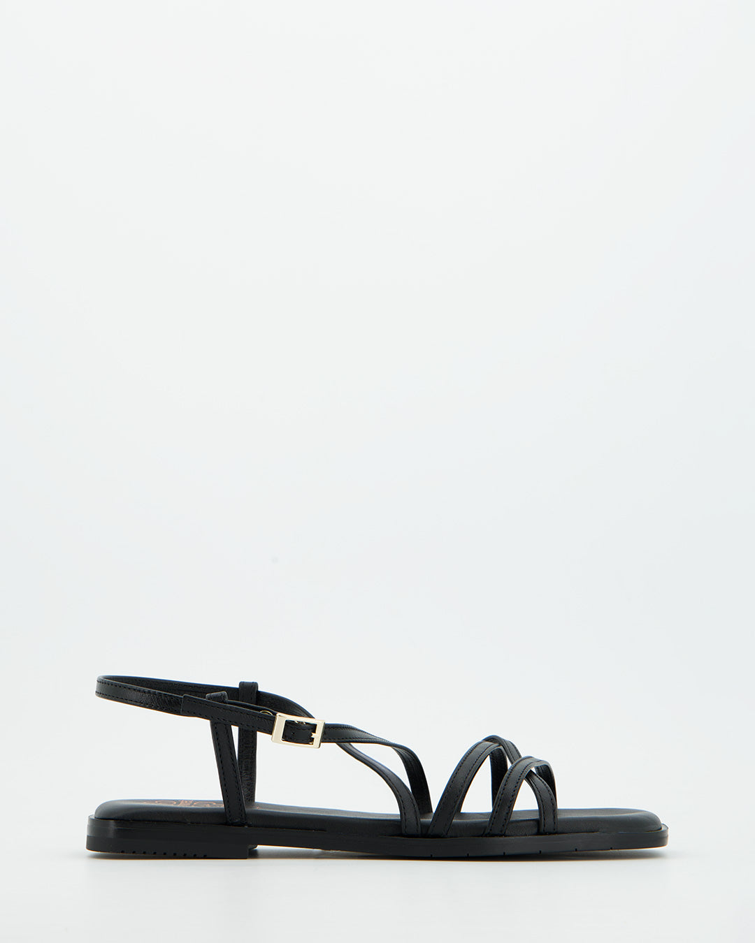 Sandalias Tiras Cruzadas Negras - Porronet