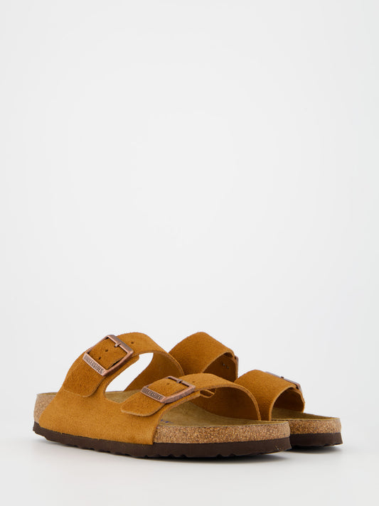 Sandalias bio de piel Birkenstock Arizona con plantilla blanda