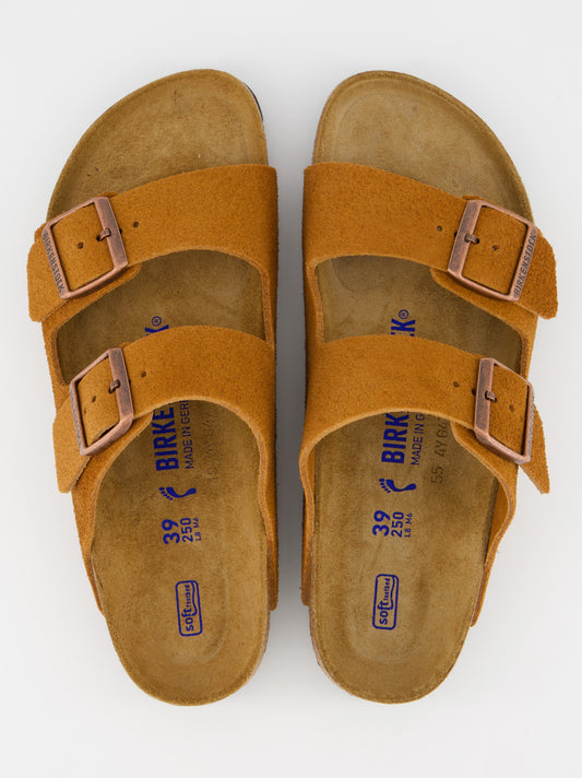 Sandalias bio de piel Birkenstock Arizona con plantilla blanda