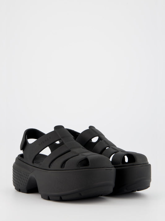 Sandalias cangrejeras de goma con plataforma Crocs