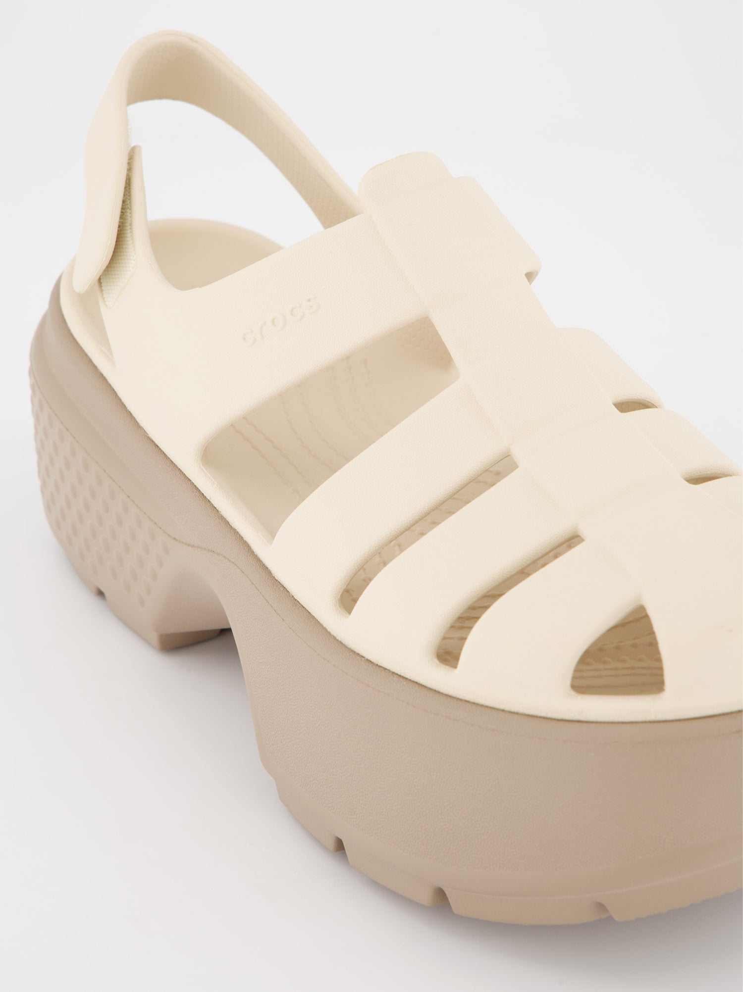 Sandalias cangrejeras de goma con plataforma Crocs