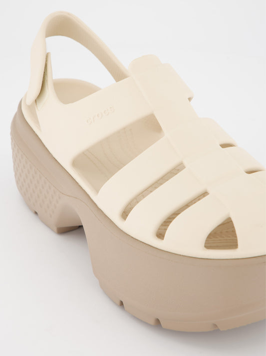 Sandalias cangrejeras de goma con plataforma Crocs