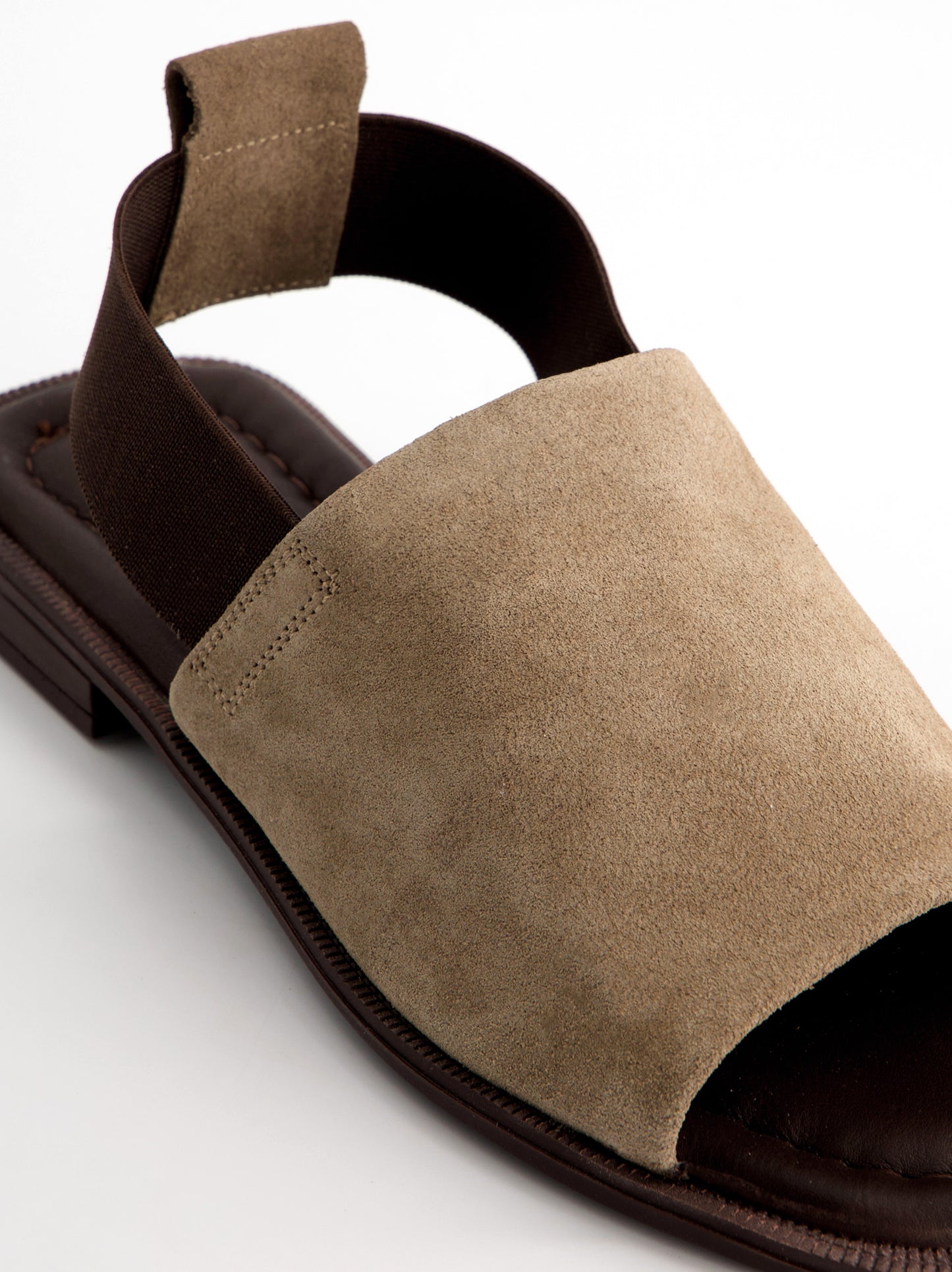 Sandalias de ante con tira elástica - Sandy