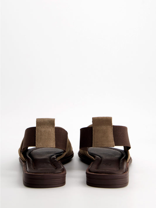 Sandalias de ante con tira elástica - Sandy