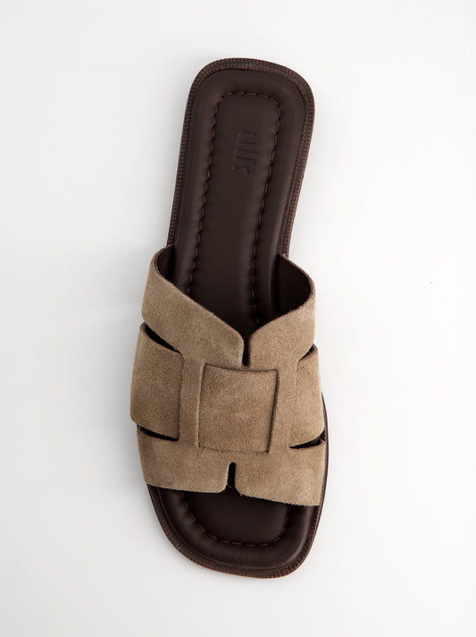 Sandalias de ante y punta cuadrada - Splift