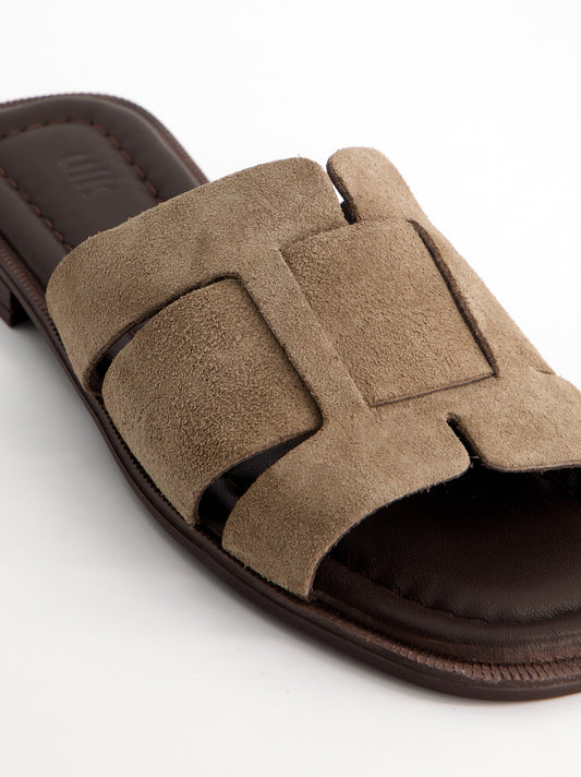 Sandalias de ante y punta cuadrada - Splift