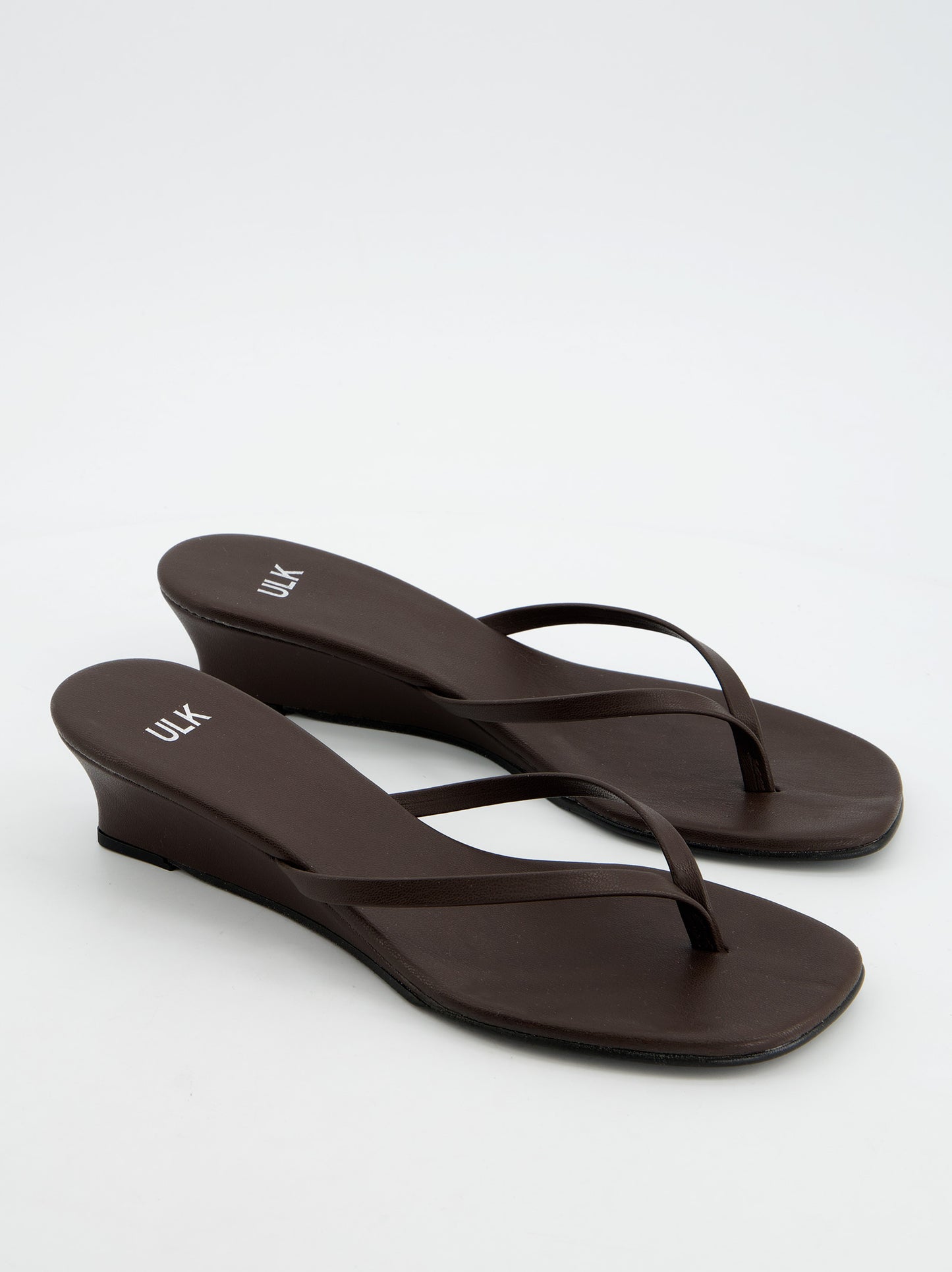 Sandalias de cuña Marrón - Siete