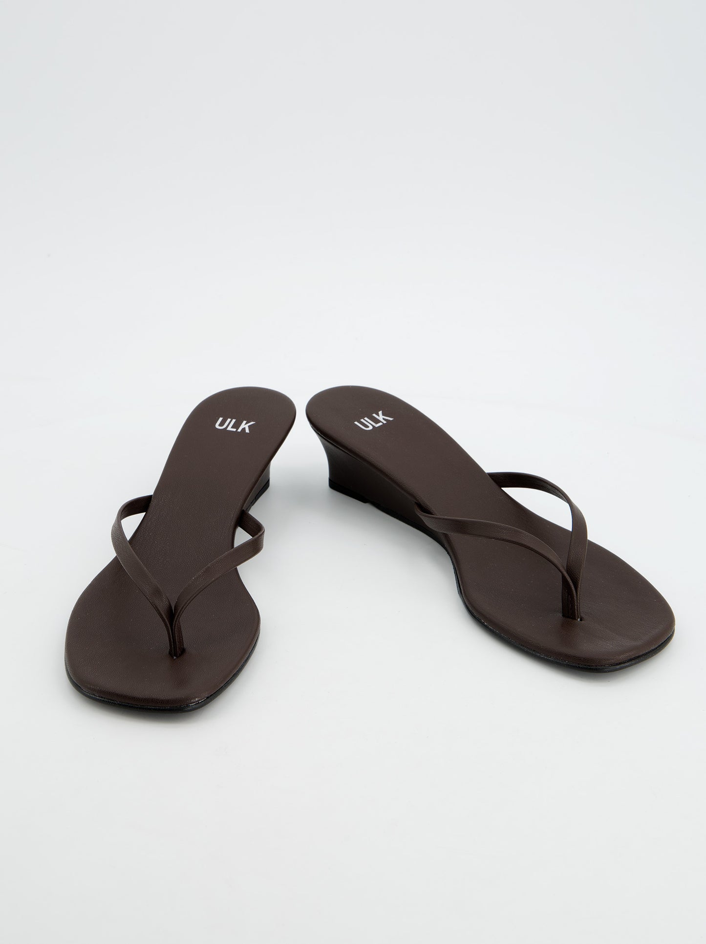 Sandalias de cuña Marrón - Siete