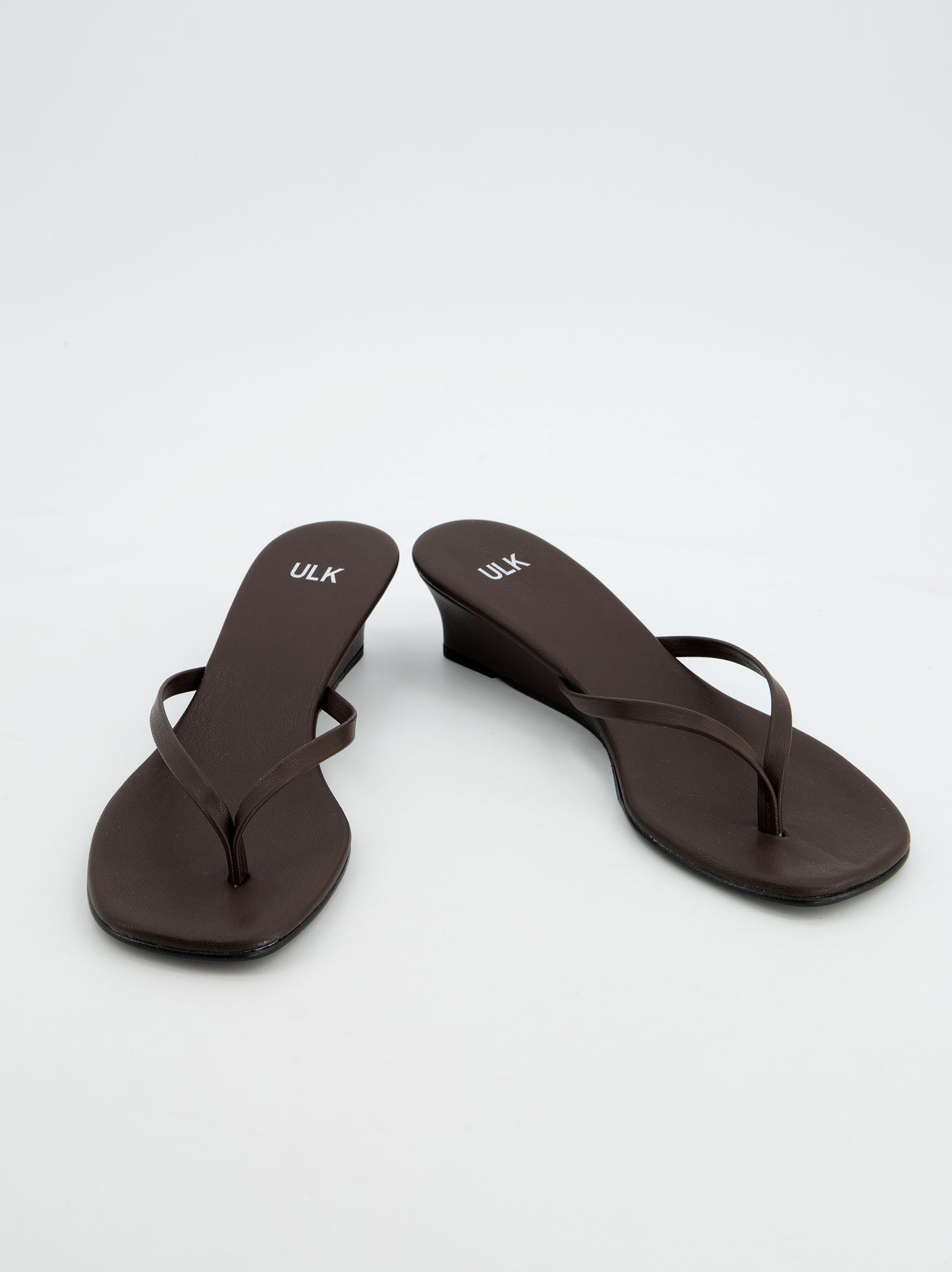 Sandalias de cuña Marrón - Siete