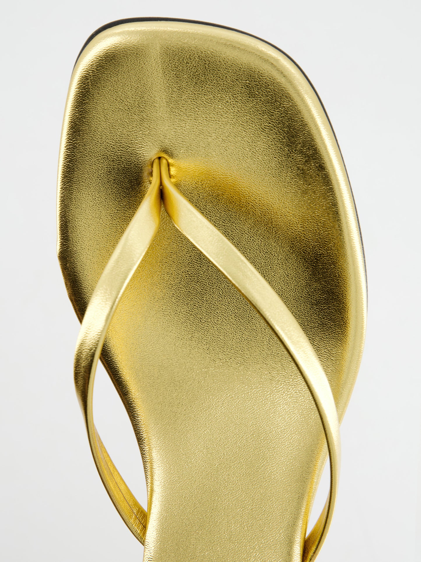 Sandalias de cuña acabado oro - Siete