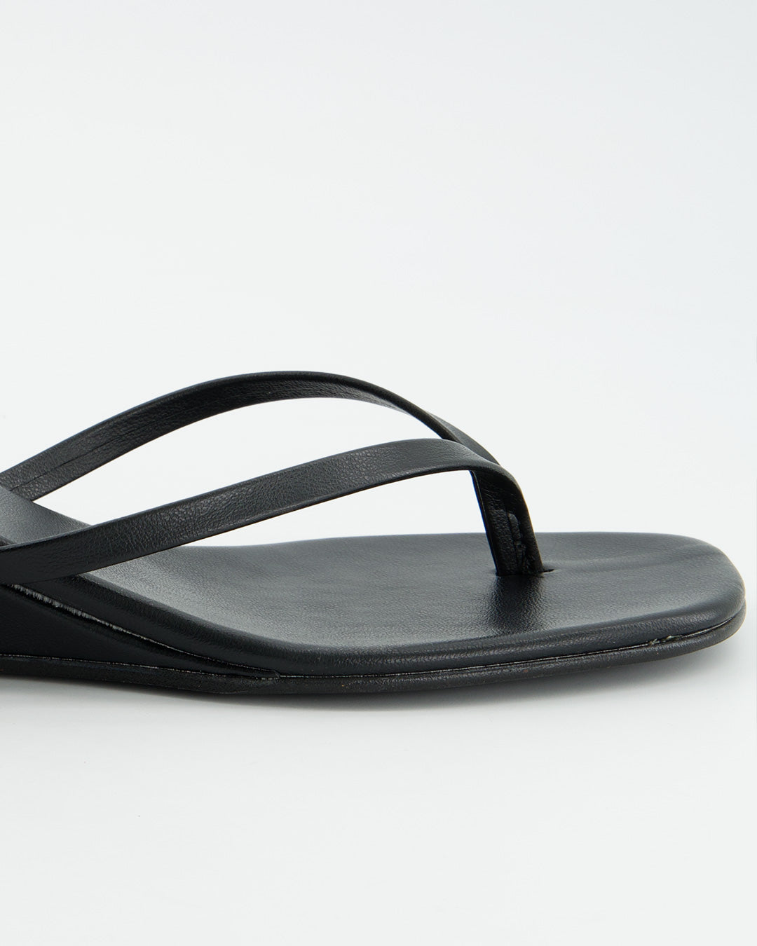 Sandalias de cuña negras - Siete