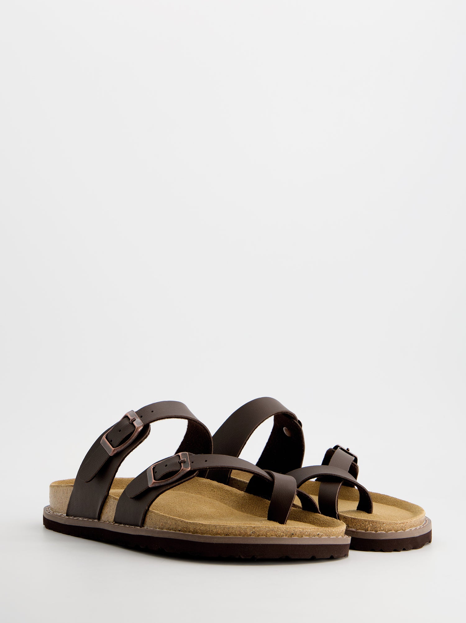 Sandalias de doble hebilla con posición de dedo - Yuma