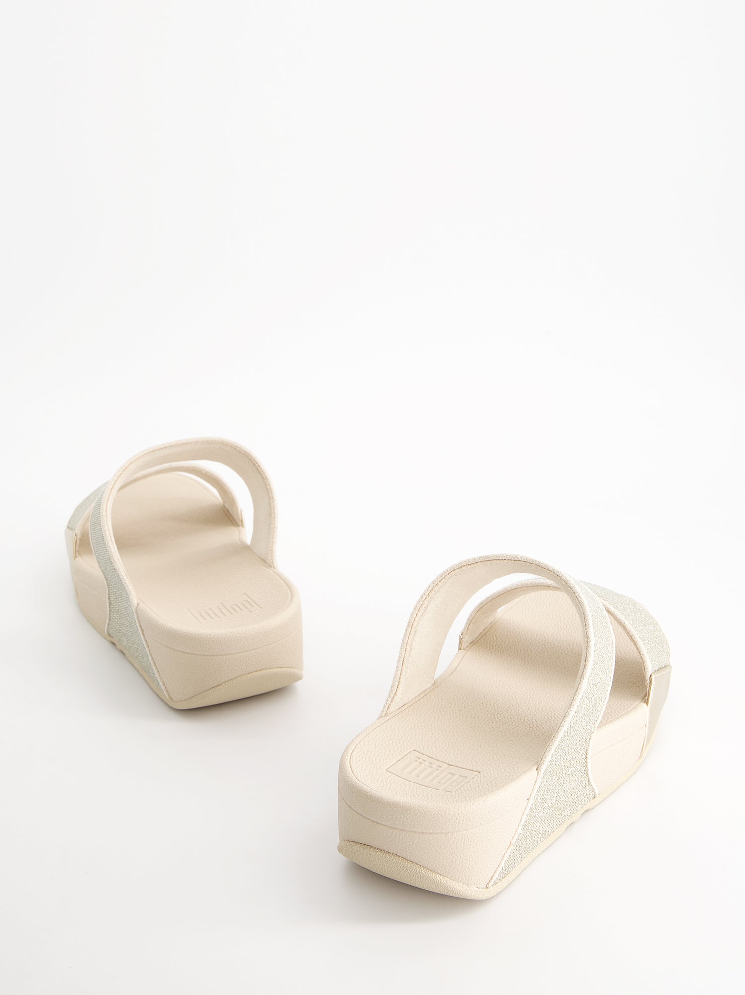 Sandalias de doble tira acabado glitter - Fitflop Lulu Shimmerglitz