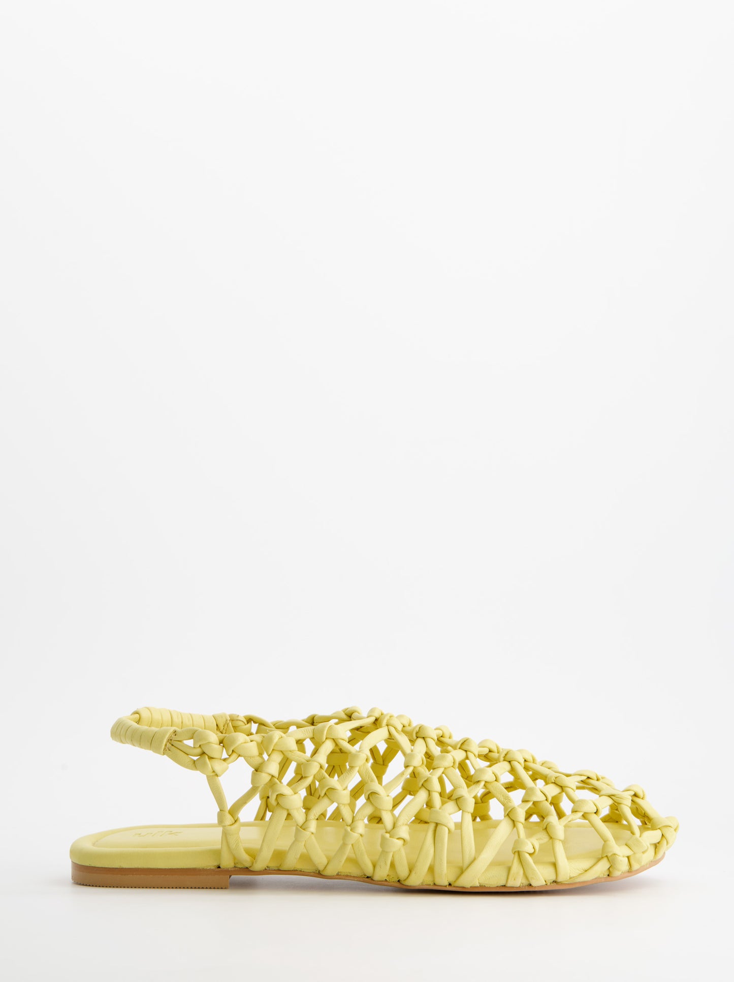 Sandalias de piel trenzada amarillas - Thunder